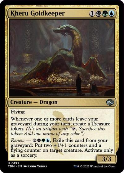 Kheru Goldkeeper TDM #199 (Near Mint Uncommon) Magic: The Gathering: Tarkir: Dragonstorm