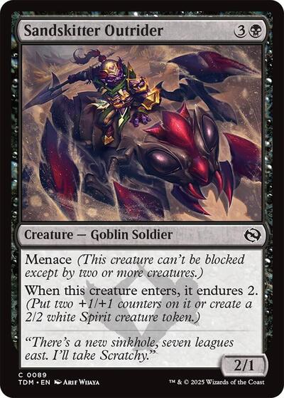 Sandskitter Outrider TDM #89 (Near Mint Common) Magic: The Gathering: Tarkir: Dragonstorm