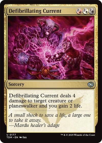 Defibrillating Current TDM #177 (Near Mint Uncommon) Magic: The Gathering: Tarkir: Dragonstorm
