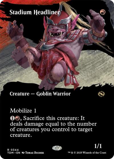 Stadium Headliner Borderless TDM #344 (Near Mint Rare) Magic: The Gathering: Tarkir: Dragonstorm