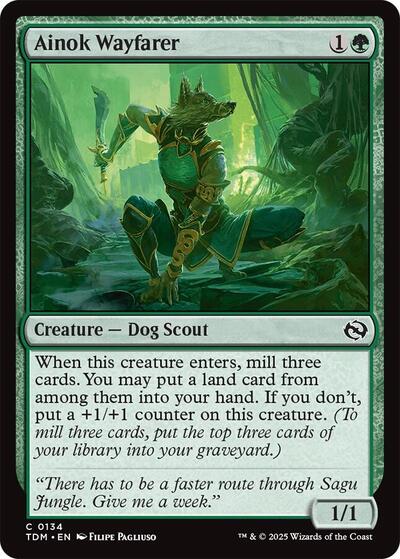 Ainok Wayfarer TDM #134 (Near Mint Common) Magic: The Gathering: Tarkir: Dragonstorm