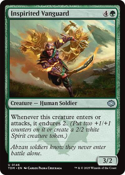 Inspirited Vanguard TDM #146 (Near Mint Uncommon) Magic: The Gathering: Tarkir: Dragonstorm