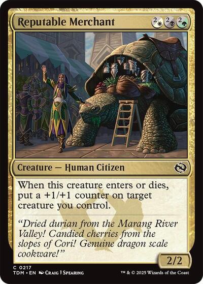 Reputable Merchant TDM #217 (Near Mint Common) Magic: The Gathering: Tarkir: Dragonstorm