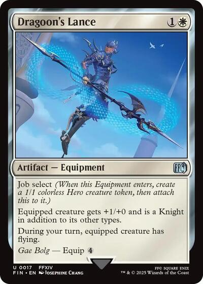 Dragoon's Lance FINAL FANTASY FIN #17 (Uncommon) Magic: The Gathering: