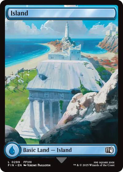 Island 0299 FIN #299 (Near Mint Land) Magic: The Gathering: FINAL FANTASY