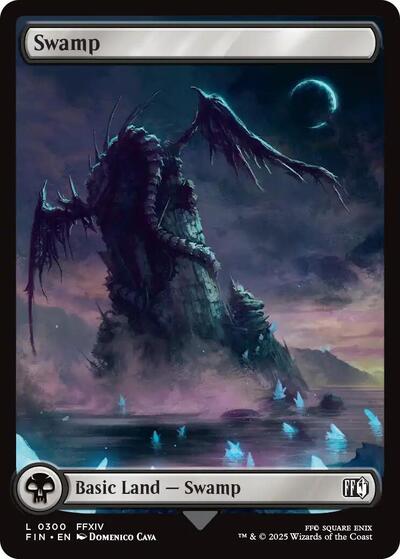 Swamp 0300 FIN #300 (Near Mint Land) Magic: The Gathering: FINAL FANTASY