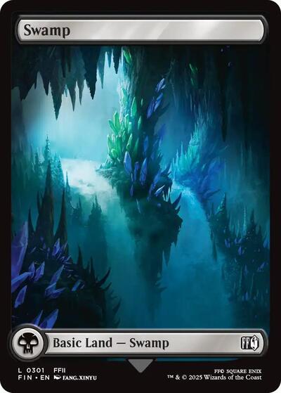 Swamp 0301 FIN #301 (Near Mint Land) Magic: The Gathering: FINAL FANTASY
