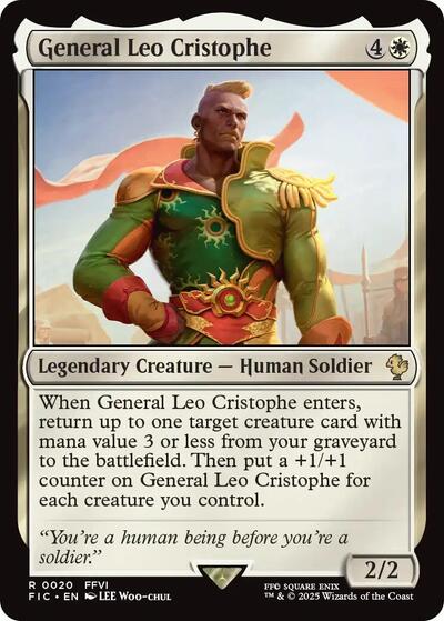 General Leo Cristophe FIC #20 (Near Mint Rare) Magic: The Gathering: Commander: FINAL FANTASY