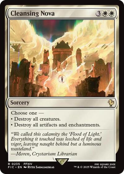 Cleansing Nova FIC #235 (Near Mint Rare) Magic: The Gathering: Commander: FINAL FANTASY