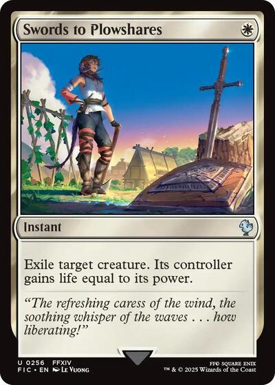 Swords to Plowshares FIC #256 (Near Mint Uncommon) Magic: The Gathering: Commander: FINAL FANTASY