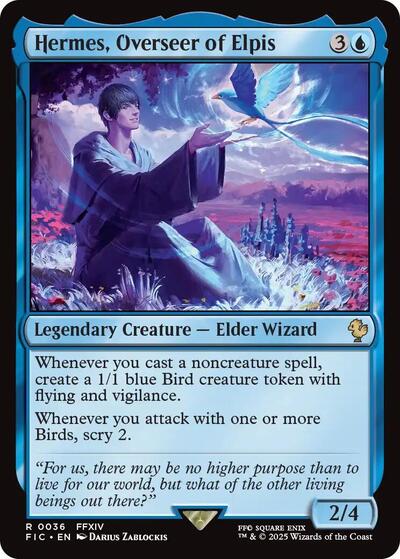Hermes Overseer of Elpis FIC #36 (Near Mint Rare) Magic: The Gathering: Commander: FINAL FANTASY