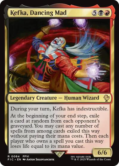 Kefka Dancing Mad FIC #84 (Near Mint Rare) Magic: The Gathering: Commander: FINAL FANTASY