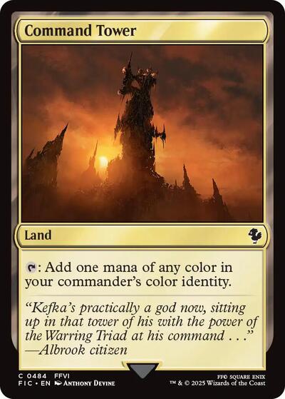Command Tower 0484 FIC #484 (Near Mint Common) Magic: The Gathering: Commander: FINAL FANTASY