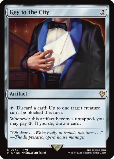 Key to the City FIC #348 (Near Mint Rare) Magic: The Gathering: Commander: FINAL FANTASY