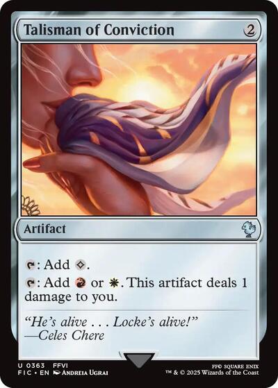 Talisman of Conviction FIC #363 (Near Mint Uncommon) Magic: The Gathering: Commander: FINAL FANTASY