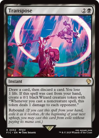 Transpose FIC #52 (Near Mint Rare) Magic: The Gathering: Commander: FINAL FANTASY