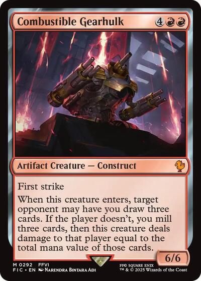 Combustible Gearhulk FIC #292 (Near Mint Mythic Rare) Magic: The Gathering: Commander: FINAL FANTASY