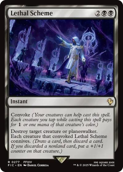 Lethal Scheme FIC #277 (Near Mint Rare) Magic: The Gathering: Commander: FINAL FANTASY