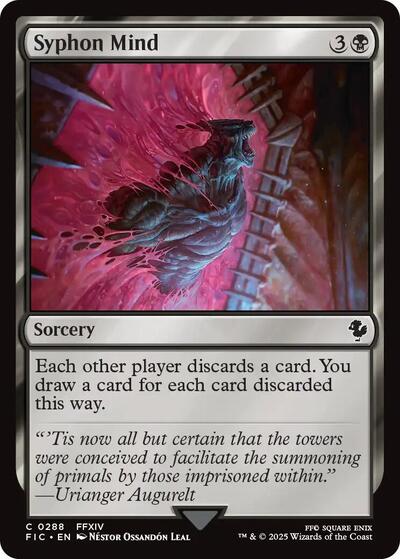 Syphon Mind FIC #288 (Near Mint Common) Magic: The Gathering: Commander: FINAL FANTASY