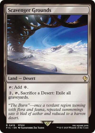 Scavenger Grounds FIC #419 (Near Mint Rare) Magic: The Gathering: Commander: FINAL FANTASY