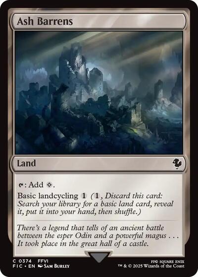 Ash Barrens FIC #374 (Near Mint Common) Magic: The Gathering: Commander: FINAL FANTASY