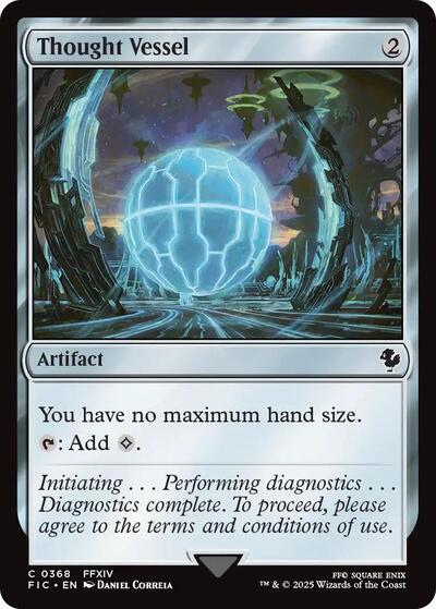 Thought Vessel FIC #368 (Near Mint Common) Magic: The Gathering: Commander: FINAL FANTASY
