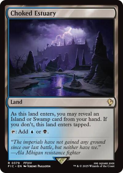 Choked Estuary FIC #379 (Near Mint Rare) Magic: The Gathering: Commander: FINAL FANTASY