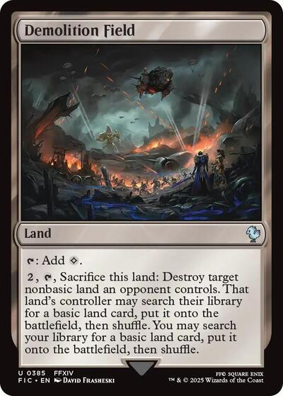 Demolition Field FIC #385 (Near Mint Uncommon) Magic: The Gathering: Commander: FINAL FANTASY