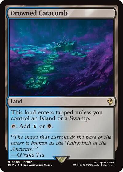 Drowned Catacomb FIC #388 (Near Mint Rare) Magic: The Gathering: Commander: FINAL FANTASY