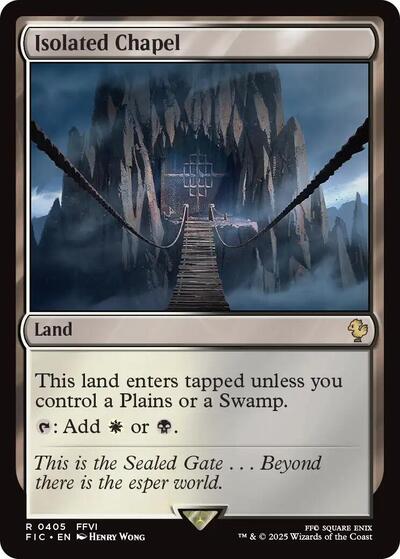 Isolated Chapel FIC #405 (Near Mint Rare) Magic: The Gathering: Commander: FINAL FANTASY