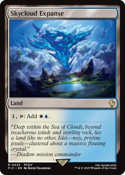 Skycloud Expanse FIC #423 (Near Mint Rare) Magic: The Gathering: Commander: FINAL FANTASY