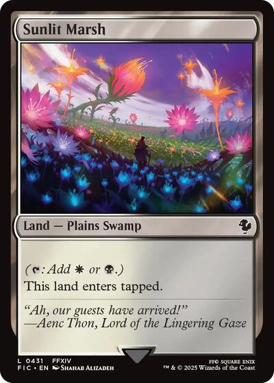 Sunlit Marsh FIC #431 (Near Mint Land) Magic: The Gathering: Commander: FINAL FANTASY