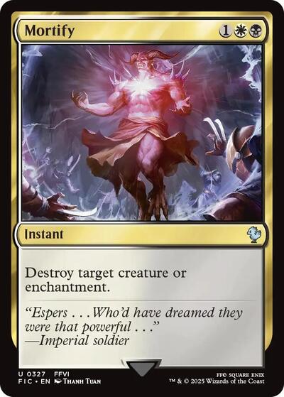 Mortify FIC #327 (Near Mint Uncommon) Magic: The Gathering: Commander: FINAL FANTASY