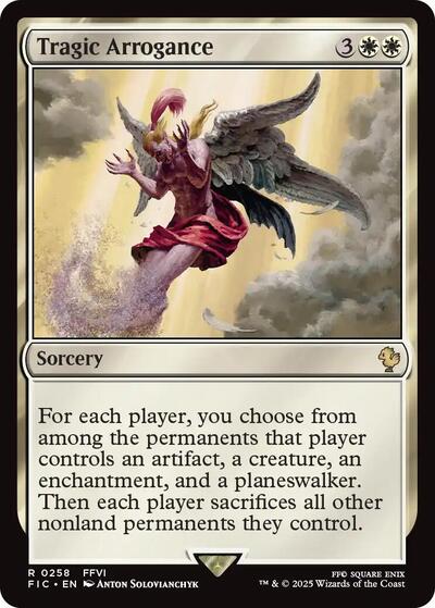 Tragic Arrogance FIC #258 (Near Mint Rare) Magic: The Gathering: Commander: FINAL FANTASY