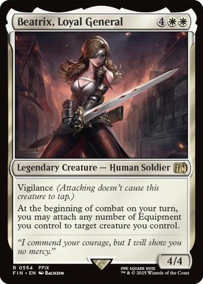 Beatrix Loyal General FIN #554 (Near Mint Rare) Magic: The Gathering: FINAL FANTASY