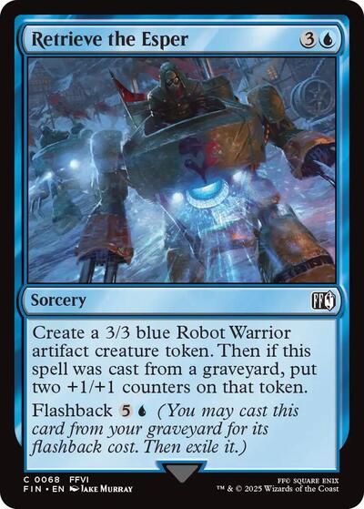 Retrieve the Esper FIN #68 (Near Mint Common) Magic: The Gathering: FINAL FANTASY