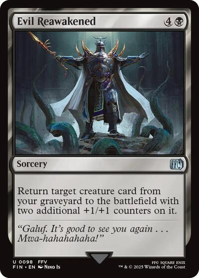 Evil Reawakened Foil FIN #98 (Near Mint Uncommon) Magic: The Gathering: FINAL FANTASY