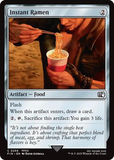 Instant Ramen FIN #259 (Near Mint Common) Magic: The Gathering: FINAL FANTASY