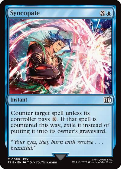 Syncopate FIN #80 (Near Mint Common) Magic: The Gathering: FINAL FANTASY