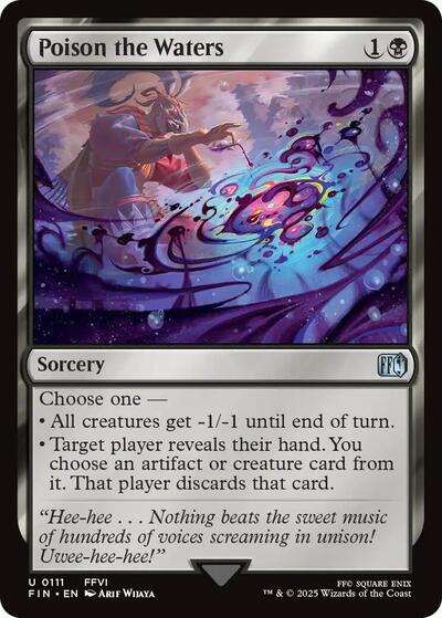 Poison the Waters Foil FIN #111 (Near Mint Uncommon) Magic: The Gathering: FINAL FANTASY