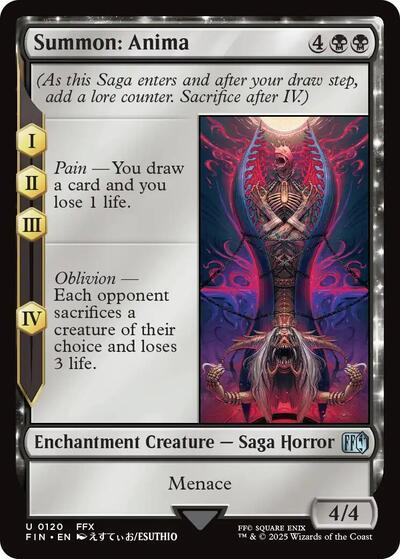 Summon Anima FIN #120 (Near Mint Uncommon) Magic: The Gathering: FINAL FANTASY