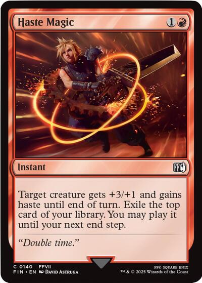 Haste Magic FIN #140 (Near Mint Common) Magic: The Gathering: FINAL FANTASY