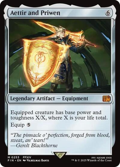 Aettir and Priwen FIN #253 (Near Mint Mythic Rare) Magic: The Gathering: FINAL FANTASY