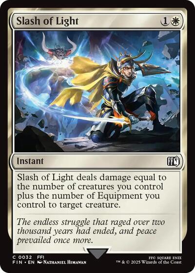 Slash of Light FIN #32 (Near Mint Common) Magic: The Gathering: FINAL FANTASY