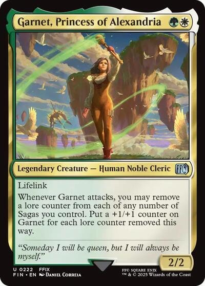 Garnet, Princess of Alexandria FIN #222 (Near Mint Uncommon) Magic: The Gathering: FINAL FANTASY