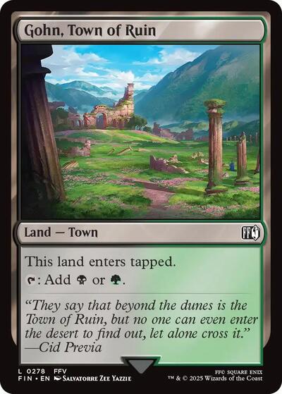 Gohn Town of Ruin FIN #278 (Near Mint Land) Magic: The Gathering: FINAL FANTASY