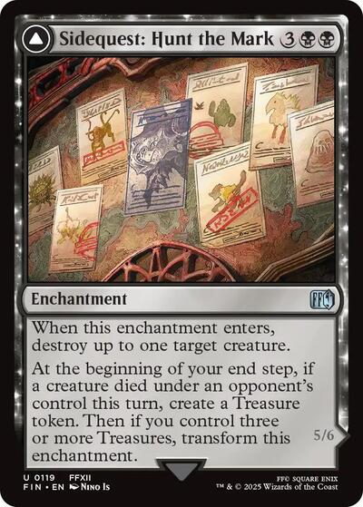 Sidequest Hunt the Mark FIN #119 (Near Mint Uncommon) Magic: The Gathering: FINAL FANTASY