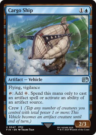 Cargo Ship FIN #47 (Near Mint Uncommon) Magic: The Gathering: FINAL FANTASY