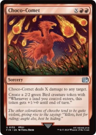 Choco Comet FIN #132 (Near Mint Uncommon) Magic: The Gathering: FINAL FANTASY