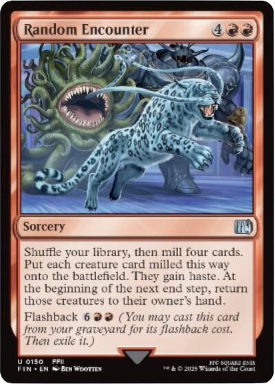 Random Encounter Foil FIN #150 (Near Mint Uncommon) Magic: The Gathering: FINAL FANTASY